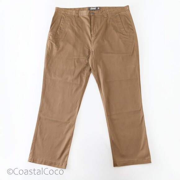 Mountain Khakis Men Pants 44x32 Brown Relaxed Fit Cotton Chino Outdoor Work - Picture 1 of 10